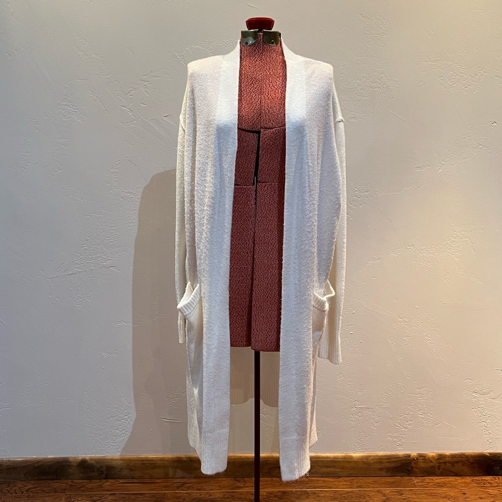 Long White Cardigan